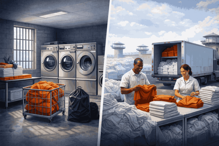 On-Premise Laundry Equipment vs Outsourced Laundry Services in Prison Operations