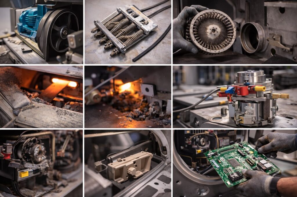 10 Industrial Dryer Parts That Most Commonly Cause Downtime in Commercial Laundries