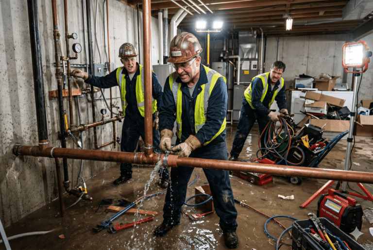 burst pipe repair